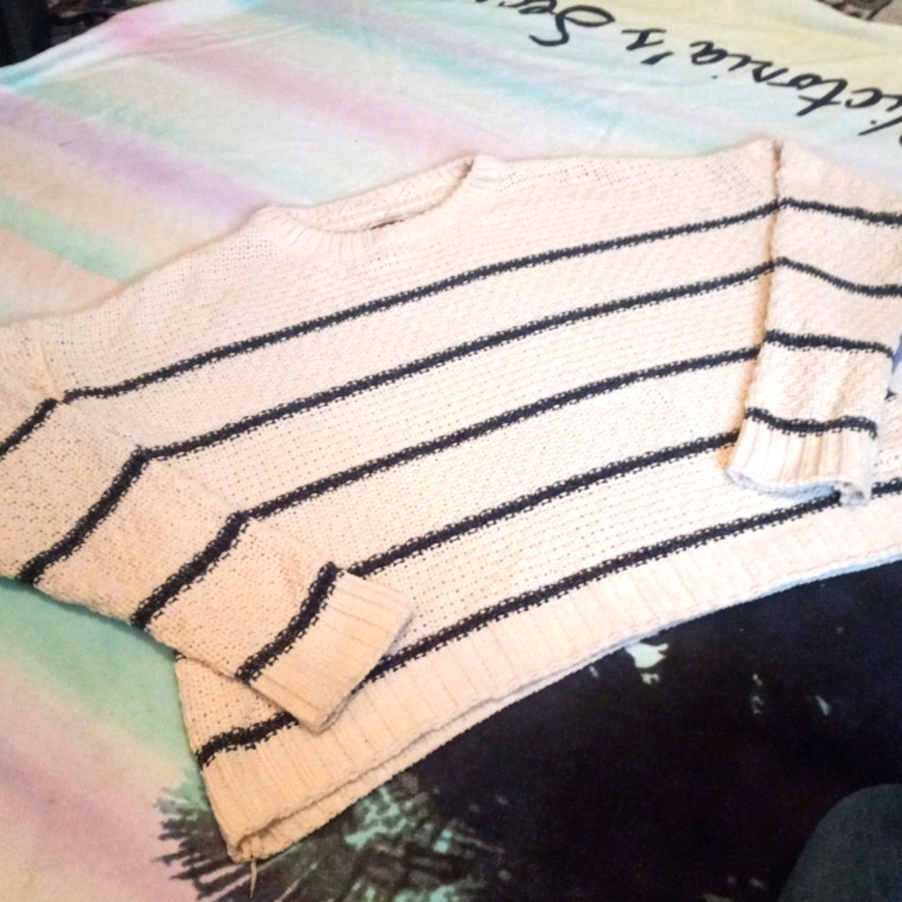 Striped Women's Sweater, Medium